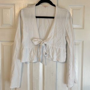 Lottie Moss Tie-Front Top